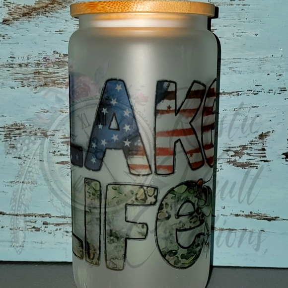 🆕 16 oz FROSTED GLASS TUMBLER - Picture 1 of 1